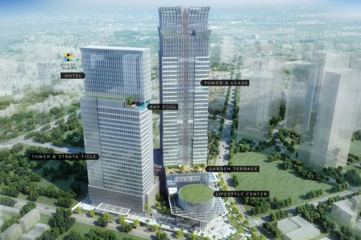 Rendering Sopo Del Office Tower.