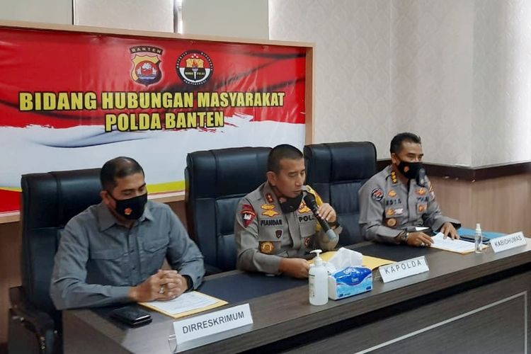 Kapolda Banten Irjen Pol Fiandar saat memberikan keterangan terkait bentrok mahasiswa dengan polisi 