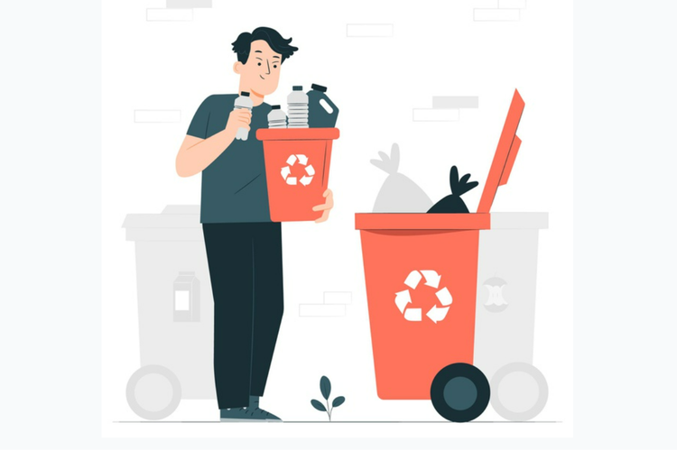 Ilustrasi manfaat daru ulang limbah padat 