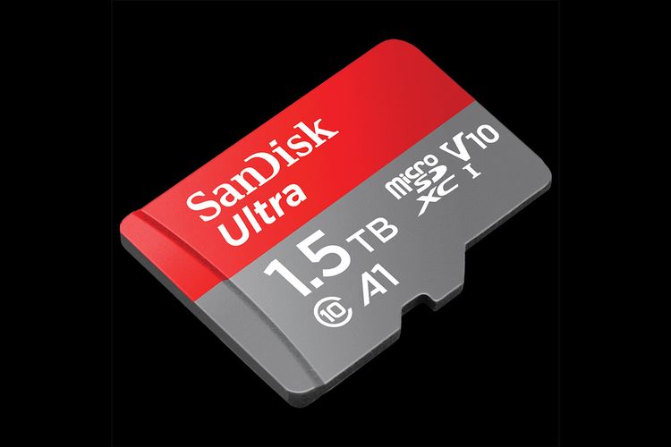 Kartu memori SanDisk Ultra microSD UHS-I berkapasitas 1,5 TB