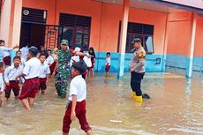 Dilanda Banjir, 2 Sekolah di Rokan Hulu Diliburkan