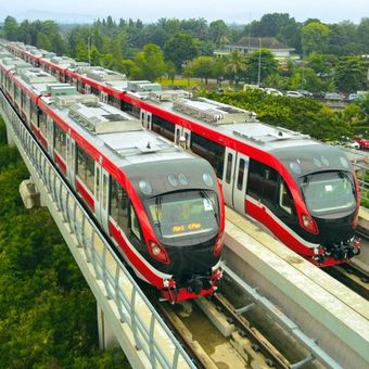 LRT Jabodebek menerapkan tarif maksimal Rp 20.000 mulai dari 1 Oktober 2023.