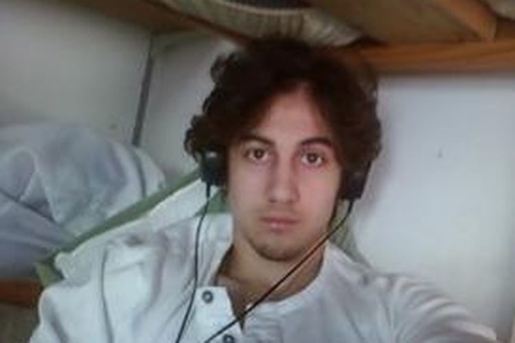 Terdakwa pelaku peledakan bom maraton Boston, Dzhokhar Tsarnaev.