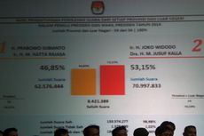 Pengumuman Jokowi-JK Menang Pilpres Disambut Tepuk Tangan