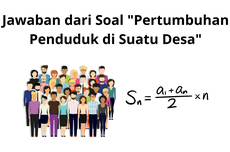 Jawaban dari Soal "Pertumbuhan Penduduk di Suatu Desa"