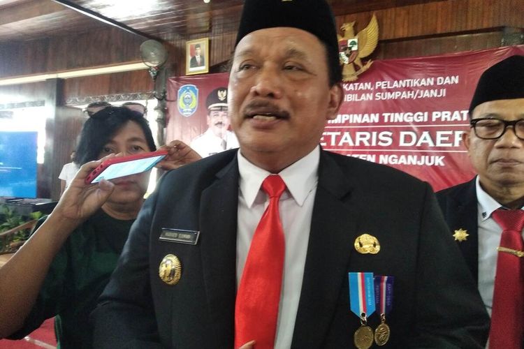 Caption: Plt Bupati Nganjuk, Marhaen Djumadi