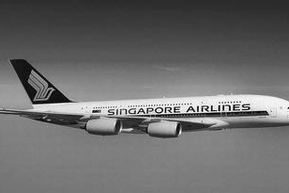 Airbus A380 milik Singapore Airline. 