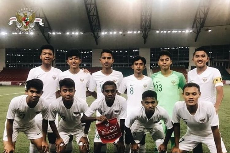 Timnas U-15 Indonesia berlaga di ajang  U16 Four Nations Tournament 2019 melawan Qatar.