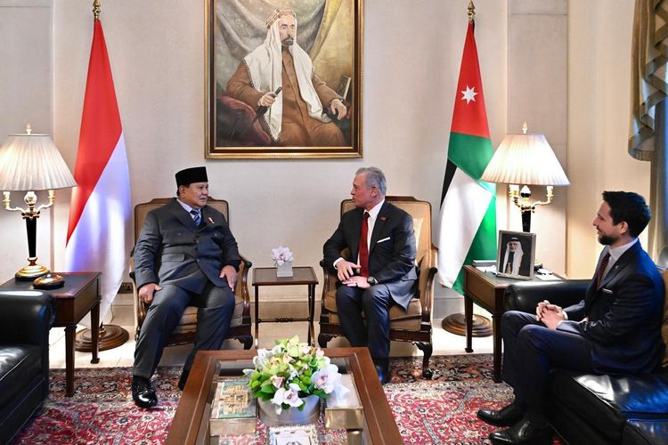 Pertemuan bilateral antara Presiden Prabowo Subianto dan Raja Kerajaan Yordania Hasyimiah, Raja Abdullah II ibn Al Hussein, di Istana Basman, Amman, Rabu (25/2/2026) waktu setempat. 