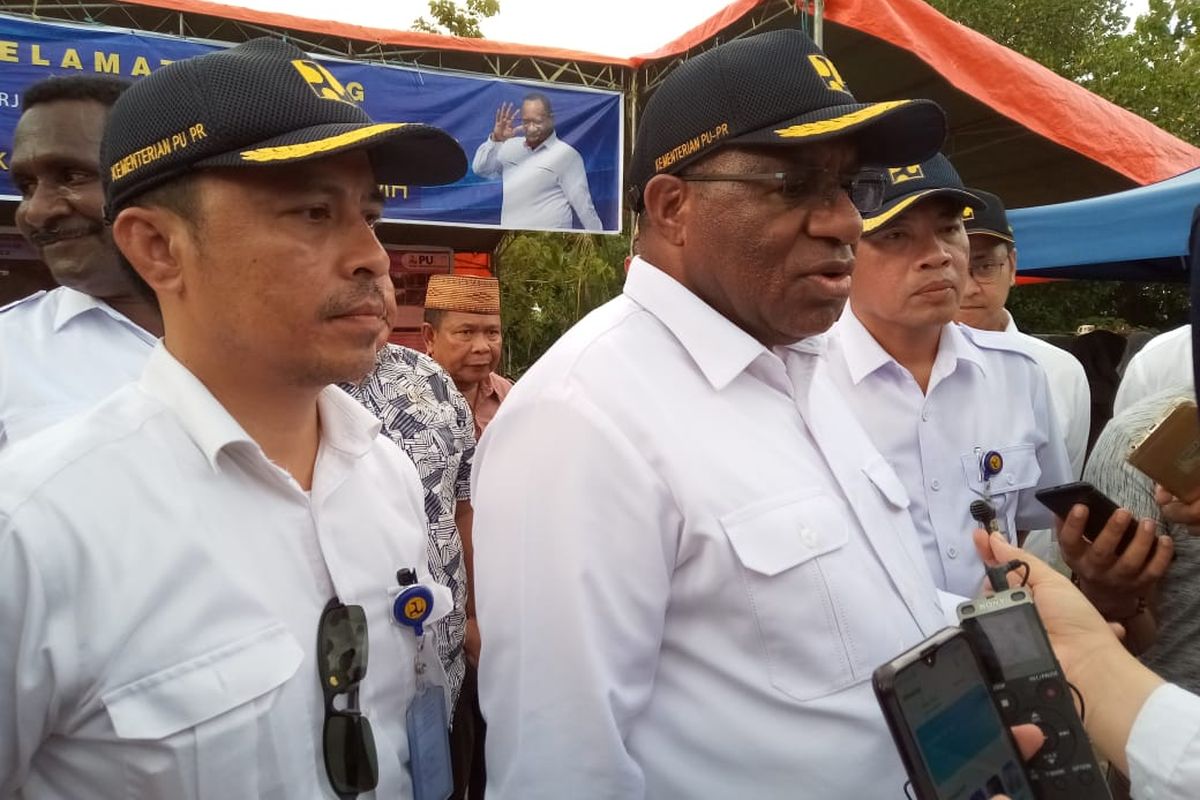 Wakil Menteri PUPR John Wempi Wetipo melakukan kunjungan kerja di Desa Sukamulya, Kabupaten Boalemo, Provinsi Gorontalo, Rabu (27/2/2020).