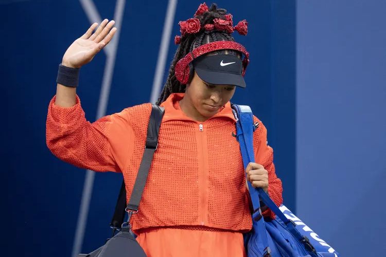 Petenis Naomi Osaka di ajang US Open 2025.