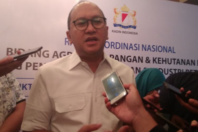 Rosan Roeslani saat diwawancarai media di Jakarta, Selasa (5/11/2019).