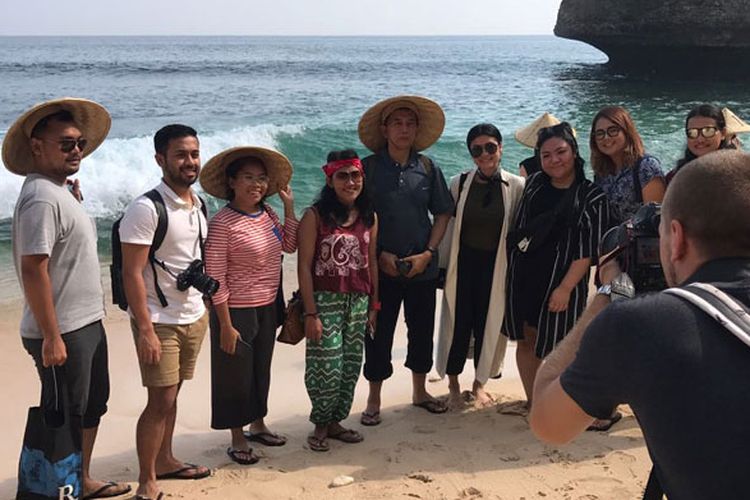 Pantai Balangan di Desa Ungasan, Kecamatan Kuta Selatan, Kabupaten Badung, Bali, Selasa (5/6/2018).