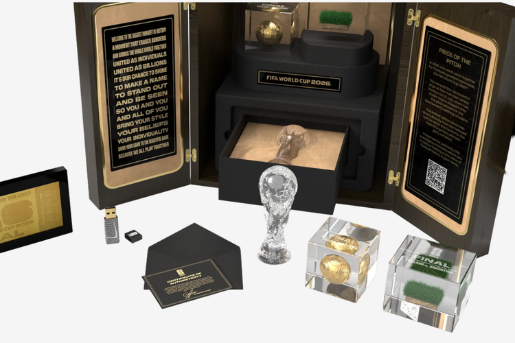 FIFA jual potongan rumput lapangan final Piala Dunia 2026 dengan harga mulai Rp 8,1 juta dan terbagi dalam empat paket. Salah satunya Hero Edition.