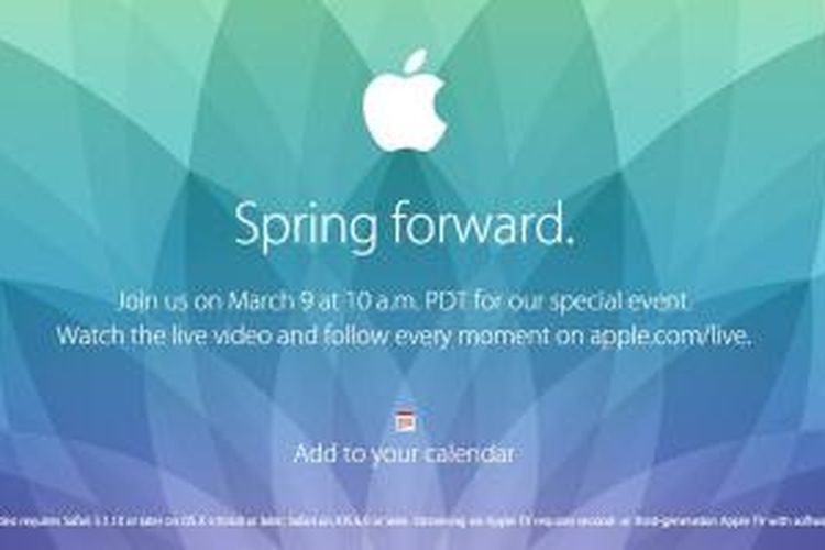 Acara peluncuran Apple Watch hanya bisa ditonton melalui produk buatan Apple