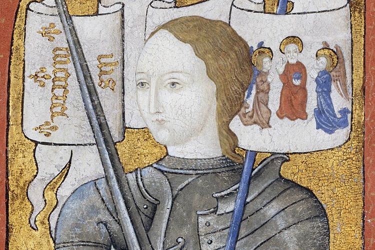 Ilustrasi lukisan Joan of Arc.
