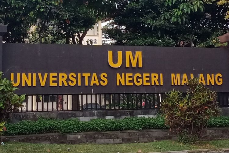 Pintu masuk belakang Universitas Negeri Malang (UM). 