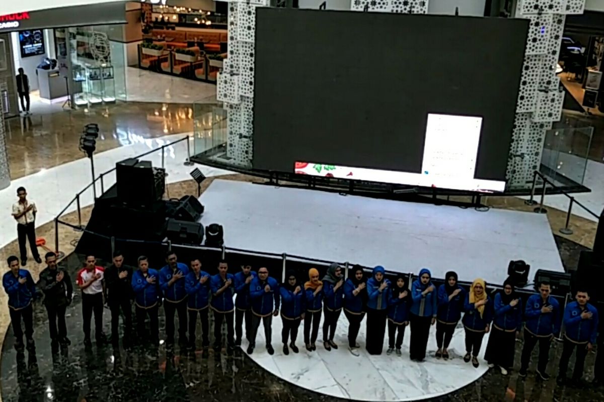 Suasana di Pesona Square, Jalan Juanda, Depok, sebelum mengawali aktivitasnya, Senin (17/6/2019).