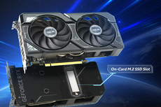 Asus Resmikan Kartu Grafis GeForce RTX 4060 Ti dengan Slot SSD M.2 Terintegrasi