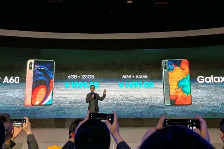 Ilustrasi peluncuran Galaxy A60 dan Galaxy A40s