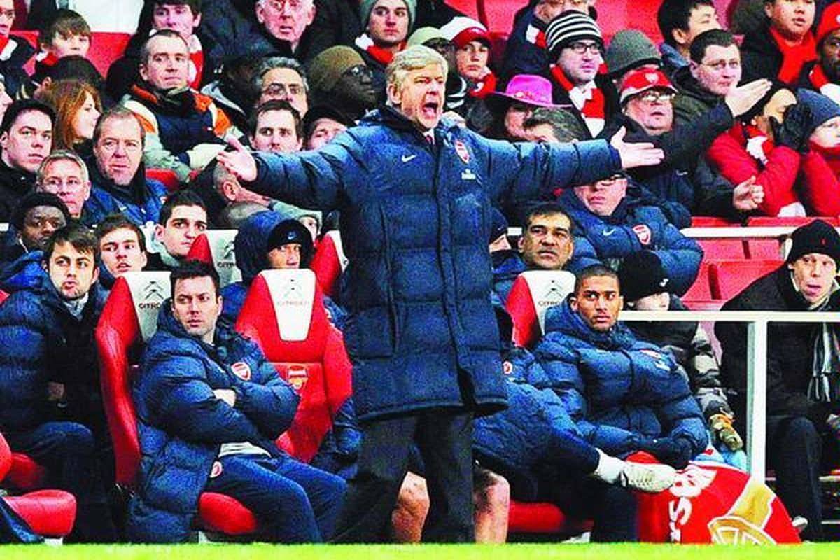 Pelatih Arsenal, Arsene Wenger.