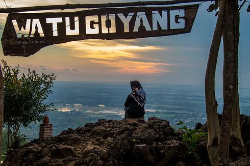 Indahnya Panorama Yogyakarta dari Ketinggian di Wisata Watu Goyang