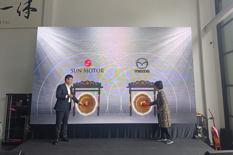 Pembukaan diler baru Mazda Pajajaran di Kota Bogor, Selasa (7/11/2023)