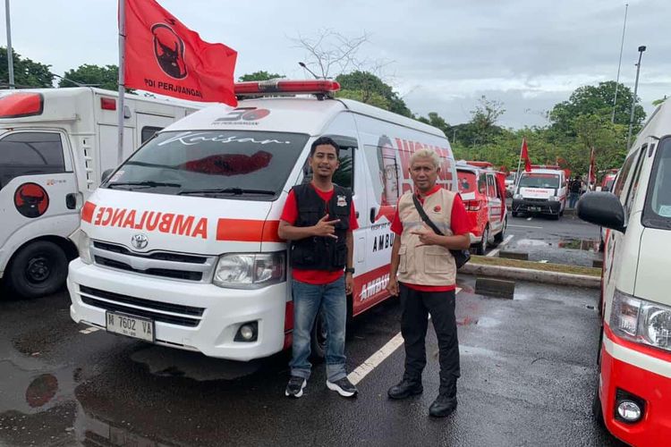 Tim ambulans SobatKaisar yang dihadirkan Kaisar Kiasa Kasih Said Putra turut mendukung peningkatan kapasitas tanggap darurat dalam kegiatan mitigasi bencana PDI Perjuangan.