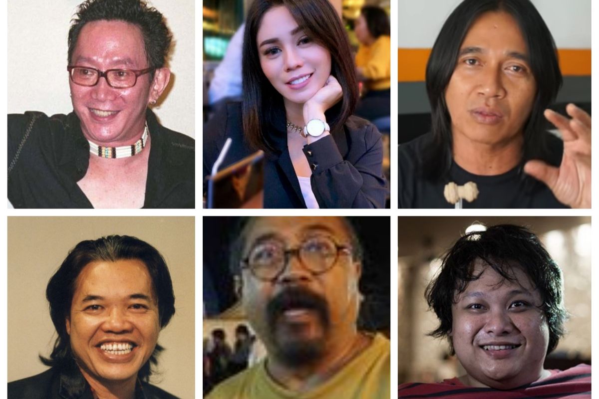 Kolase foto artis yang berpulang pada 2019.
