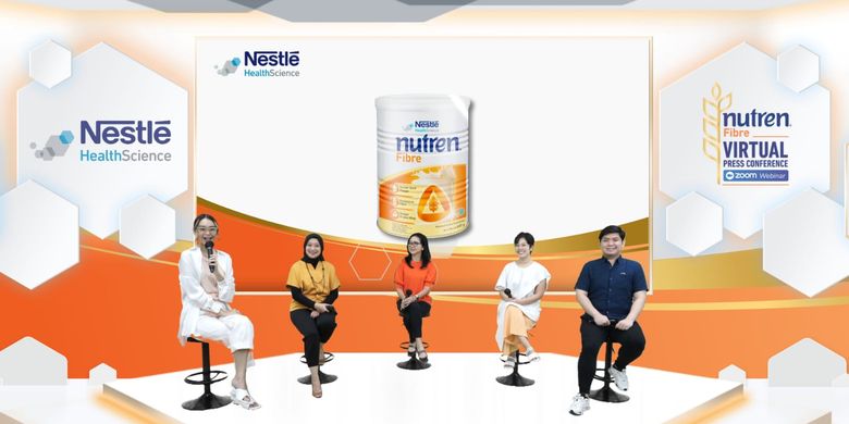 Peluncuran Nestlé Nutren Fibre secara virtual pada Selasa (29/03/2022). 