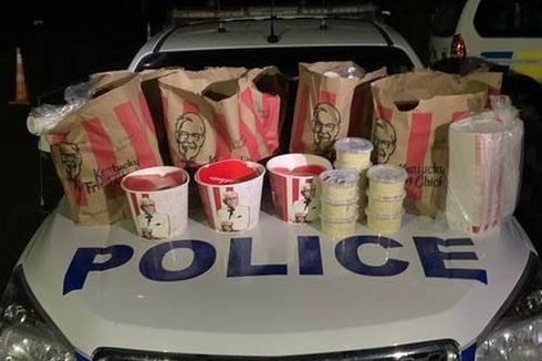 Polisi Selandia Baru Tangkap Dua Pria yang Borong Makanan KFC Tengah Malam