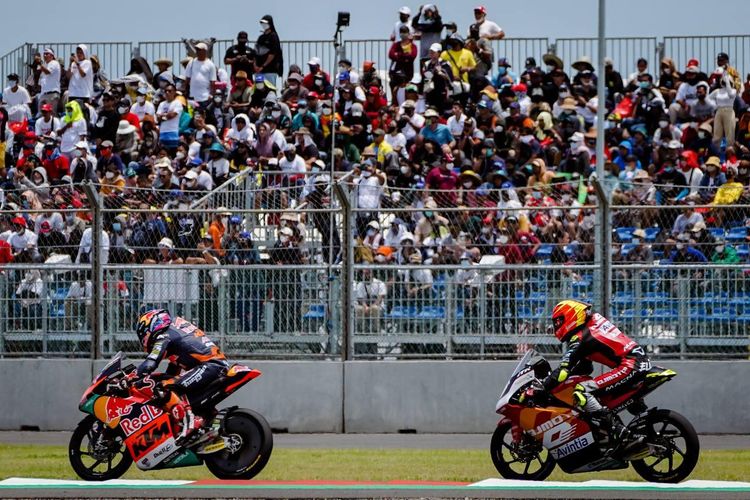 Ilustrasi MotoGP 2023 pada 13-15 Oktober 2023 di Mandalika, Nusa Tenggara Barat (NTB). 