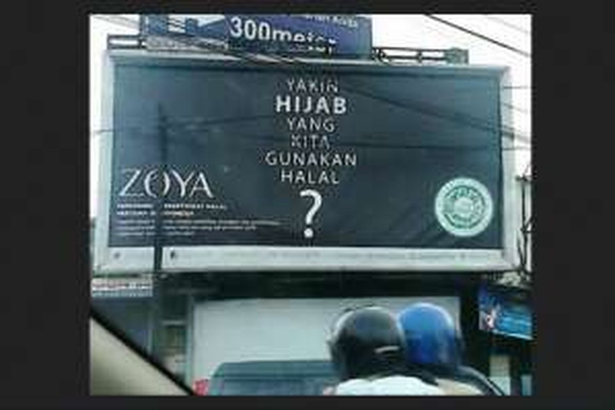 Iklan hijab halal.