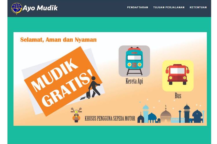 Program angkutan sepeda motor gratis untuk Lebaran 2019