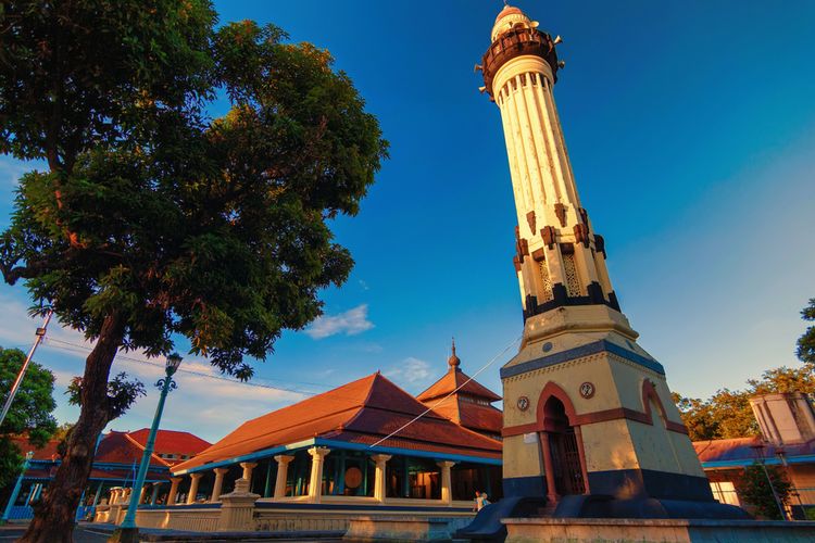 Masjid Agung Kraton Solo di Surakarta, Jawa Tengah. 