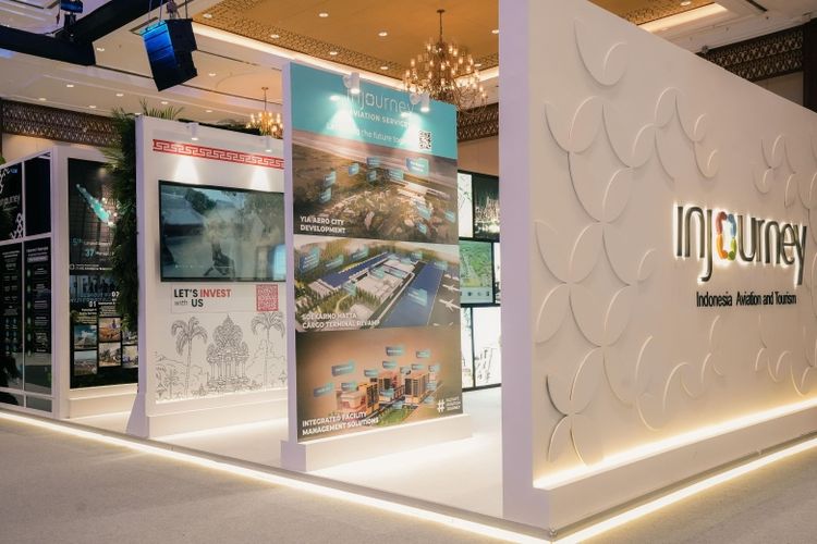 Booth InJourney di ajang International Conference on Infrastructure (ICI) 2025 menampilkan sejumlah inisiatif strategis, mulai dari transformasi bandara hingga skema investasi strategis.
