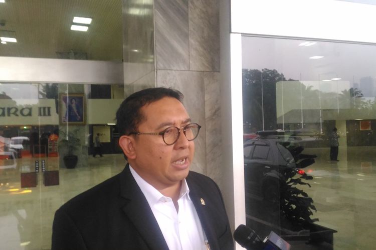Wakil Ketua Umum Partai Gerindra, Fadli Zon,  di Kompleks Parlemen, Senayan, Jakarta, Rabu (8/5/2019). 