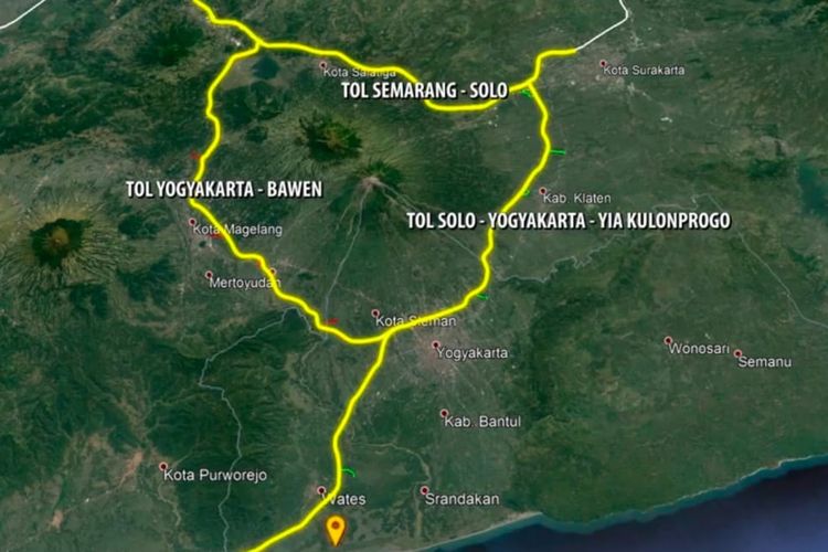 Ilustrasi jalan tol Yogyakarta-Bawen