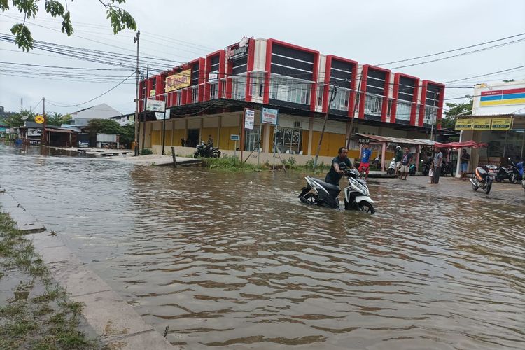 Penampakan banjir di Kota Sorong, Papua Barat Daya, pada Juli 2023.