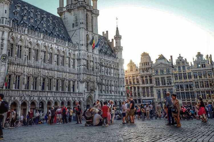 Kota Brussel di Belgia.