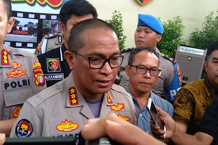 Kabid Humas Polda Metro Jaya Kombes Pol Yusri Yunus di Polres Bandara Soekarno-Hatta, Kamis (30/1/2020)