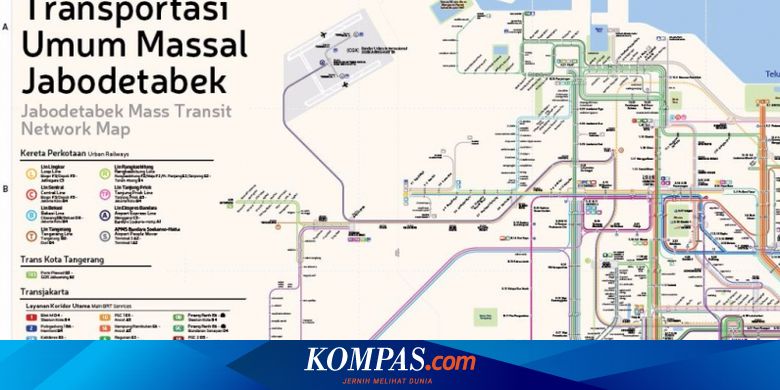 Fdtj Rilis Peta Baru Jaringan Transportasi Publik Jadebotabek Halaman All Kompas Com