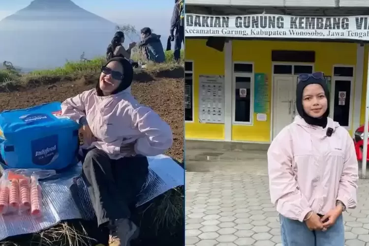 Viral, Kisah Tiya Jualan Es Krim di Puncak Gunung Kembang Ketinggian 2.340 Mdpl