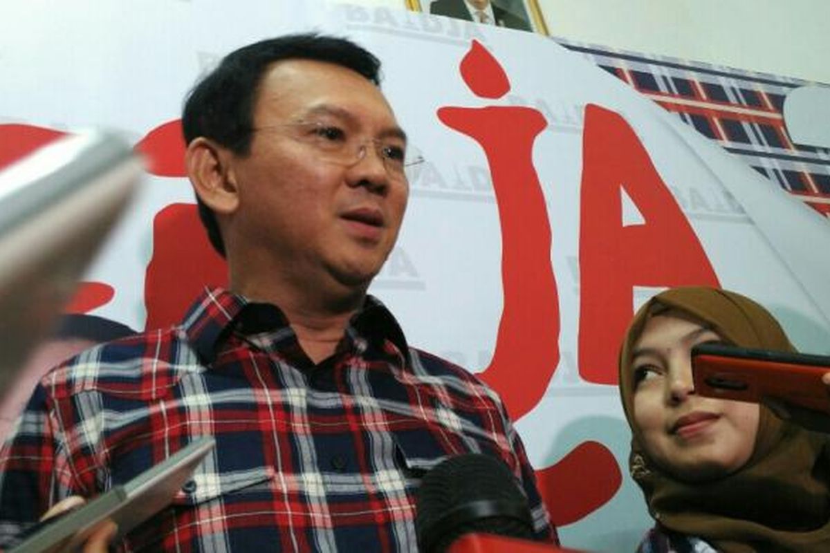 Gubernur DKI Jakarta non-aktif Basuki Tjahaja Purnama (Ahok) di Rumah Lembang, Menteng, Jakarta Pusat, Rabu (14/12/2016). 