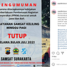 Selama PPKM Darurat Layanan Samsat Keliling di Solo Ditiadakan Sementara