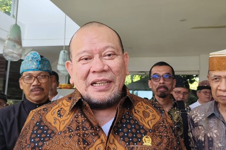 Ketua Dewan Perwakilan Daerah Republik Indonesia (DPD RI) AA La Nyalla Mahmud Mattalitti, saat kunjungan ke Kabupaten Buleleng, Provinsi Bali, Senin (19/6/2023).