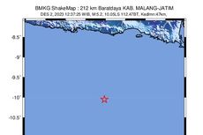 Analisis Gempa M 5,2 Malang Hari Ini, Dipicu Subduksi Lempeng Indo-Australia