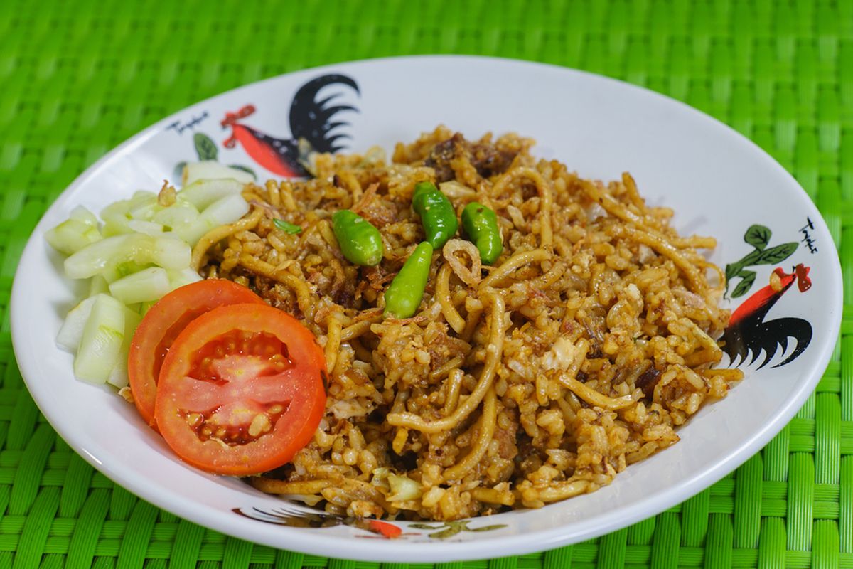 Ilustrasi nasi goreng krengsengan.