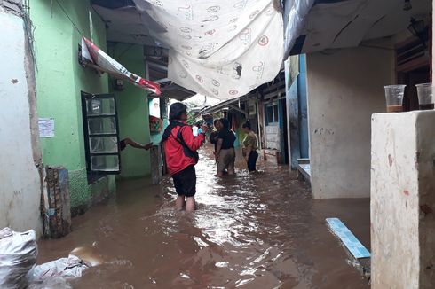 Tidak Hujan, Banjir di Kebon Pala Tanah Rendah Semakin Tinggi