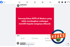 INFOGRAFIK: Hoaks KPPS di Madura Dibacok Warga, Awas Provokasi! 